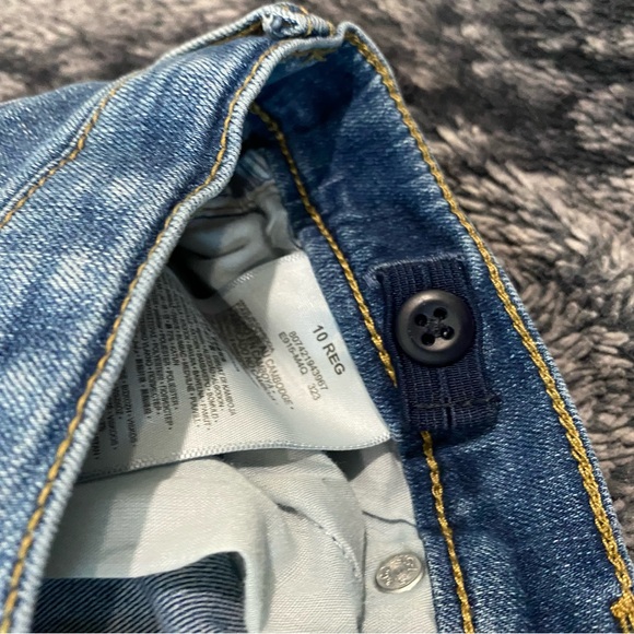 Levi’s Girls Youth Size 10 Blue Denim Bootcut Adjustable Jeans - Picture 8 of 8